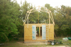 Beginning of truss building