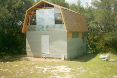Beginning of siding