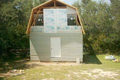 More siding installed
