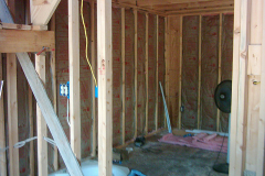 Begin of wiring and insulation