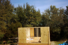 Start of barn walls